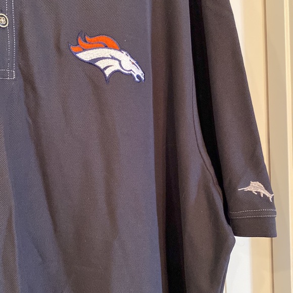 Tommy Bahama Denver Broncos Elmfielder island zone supima polo. - Picture 4 of 6
